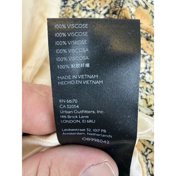 Free People Feeling Groovy Maxi Dress Floral Print Boho V-Neck M - Picture 9 of 11